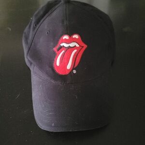 Black Cap with Red Tongue Logo